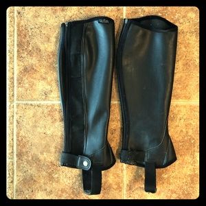 Saxon Equileather Half Chaps Adult M